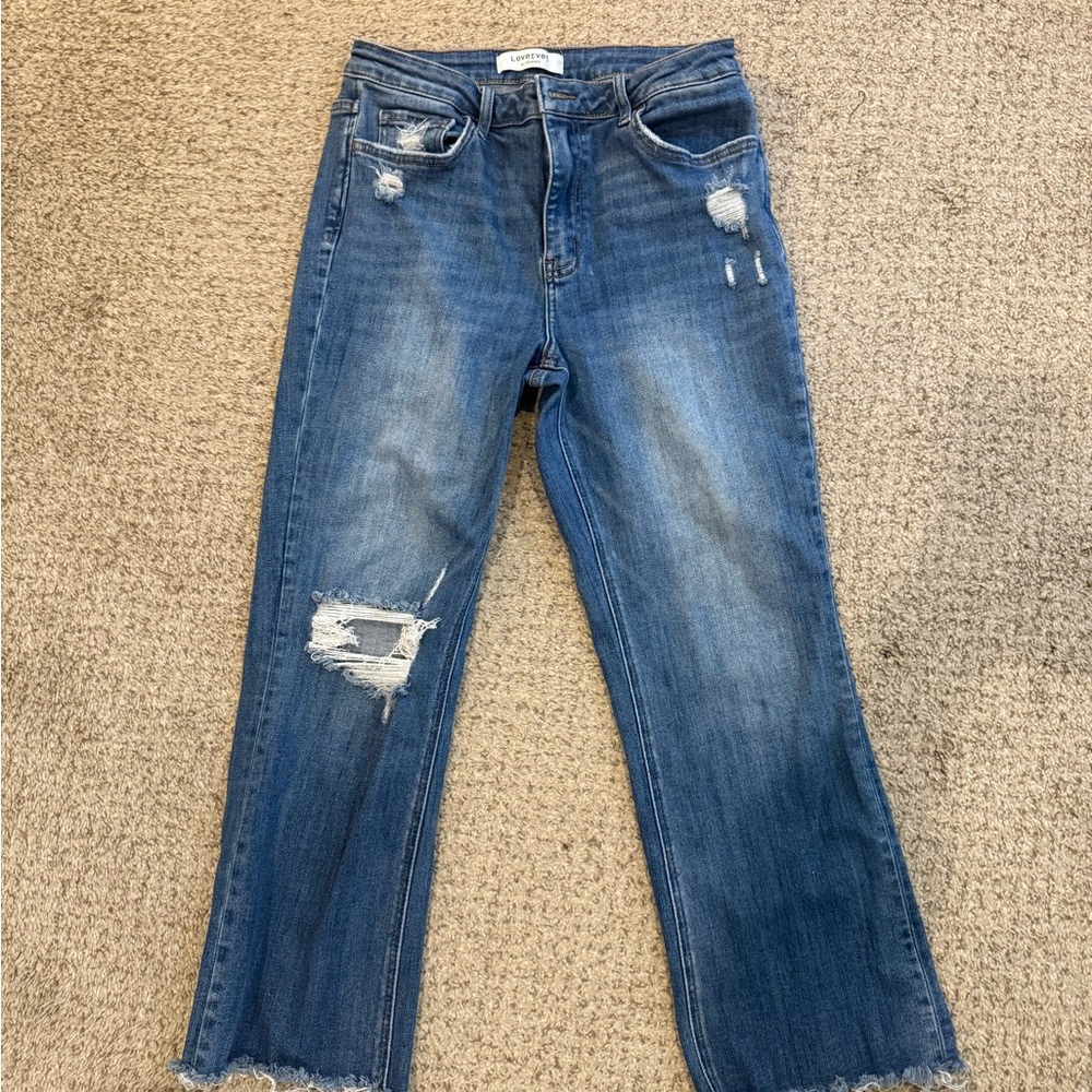 Classic Blue Straight Leg Jeans